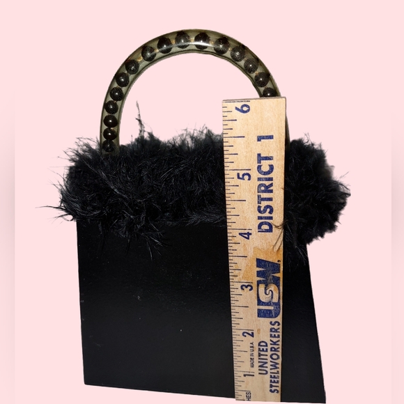 Eclectic Black & White Polka Dot Handbag Shaped Storage Box - Picture 7 of 14